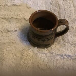 Clay glazed mug
